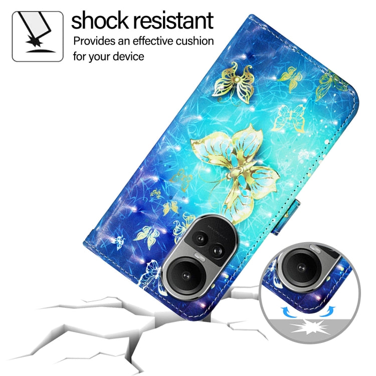 For OPPO Reno10 / Reno10 Pro Global 3D Painting Horizontal Flip Leather Phone Case