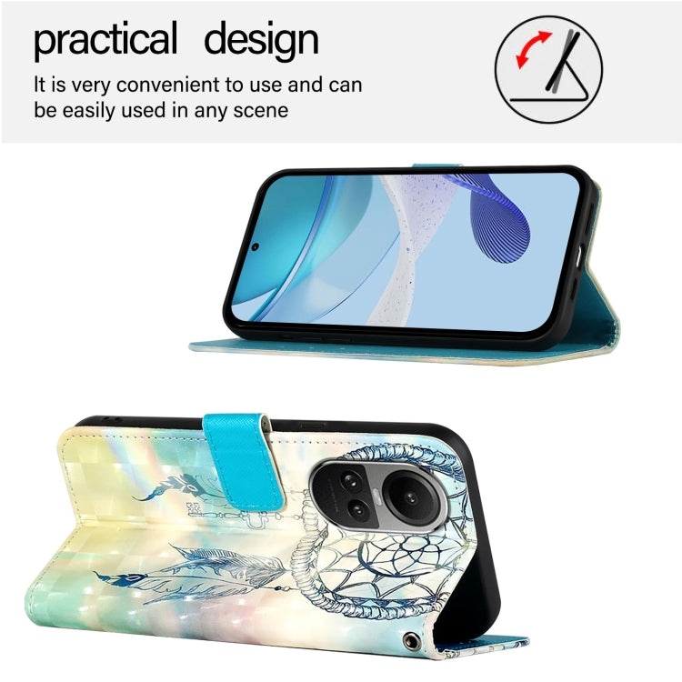 For OPPO Reno10 / Reno10 Pro Global 3D Painting Horizontal Flip Leather Phone Case
