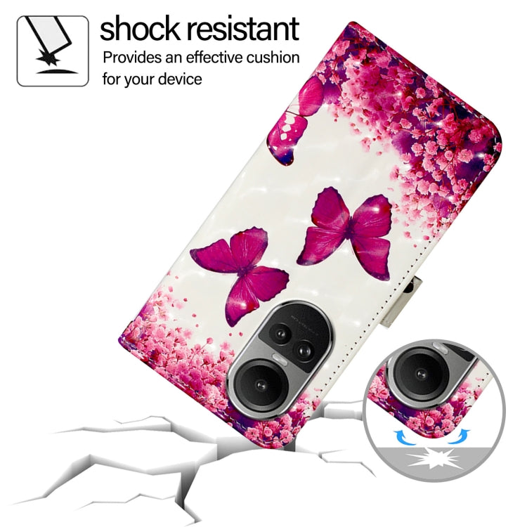 For OPPO Reno10 / Reno10 Pro Global 3D Painting Horizontal Flip Leather Phone Case