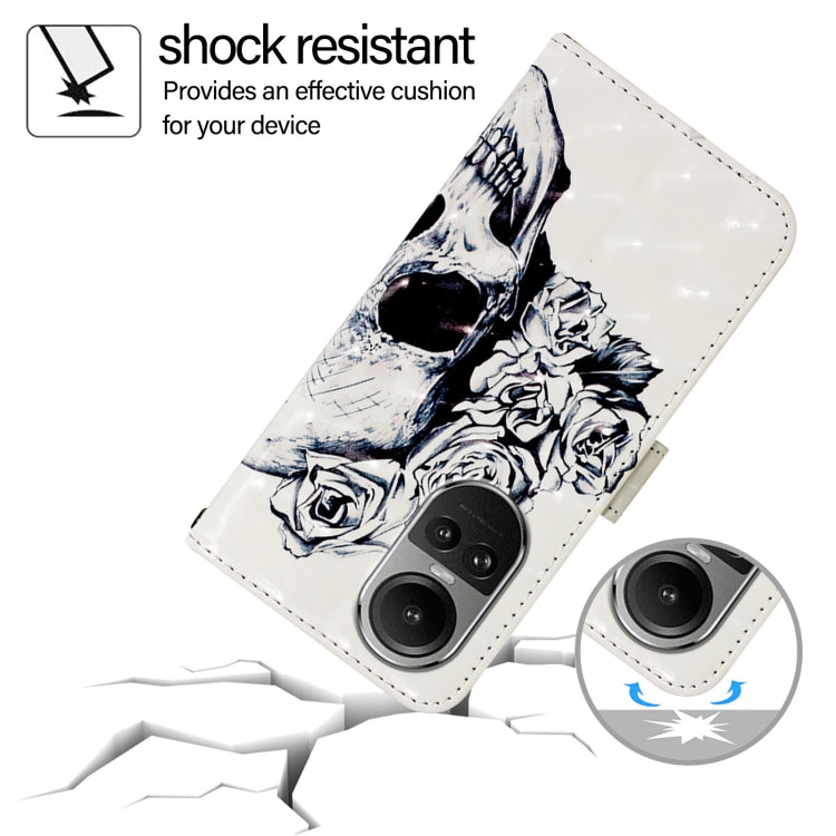 For OPPO Reno10 / Reno10 Pro Global 3D Painting Horizontal Flip Leather Phone Case
