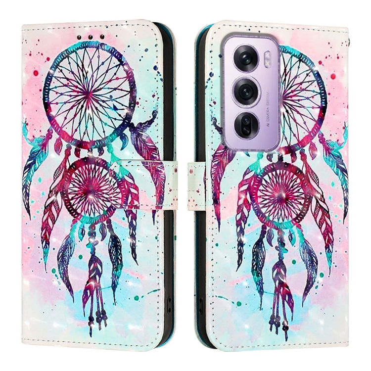 For OPPO Reno12 Pro Global 3D Painting Horizontal Flip Leather Phone Case