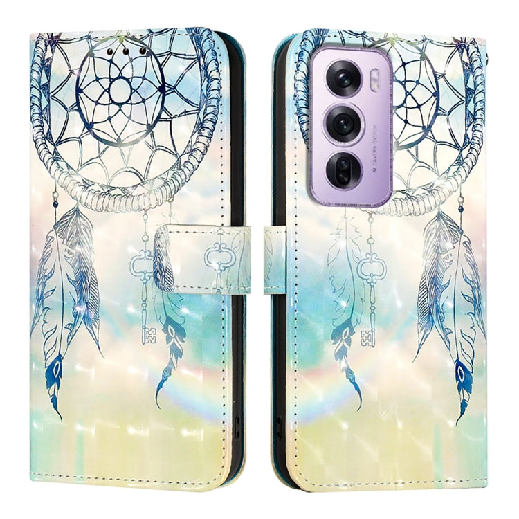 For OPPO Reno12 Pro Global 3D Painting Horizontal Flip Leather Phone Case