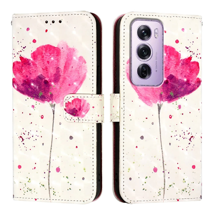 For OPPO Reno12 Pro Global 3D Painting Horizontal Flip Leather Phone Case