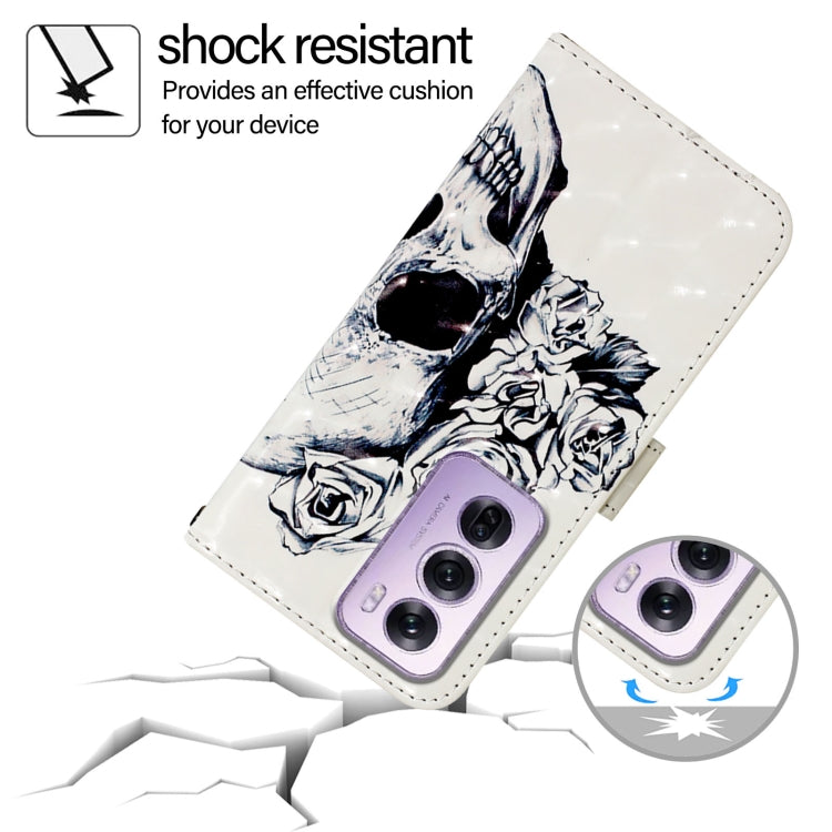 For OPPO Reno12 Pro Global 3D Painting Horizontal Flip Leather Phone Case