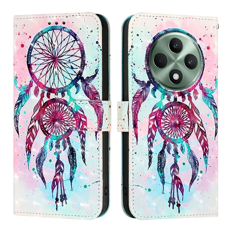 For OPPO Reno12 F Global 3D Painting Horizontal Flip Leather Phone Case