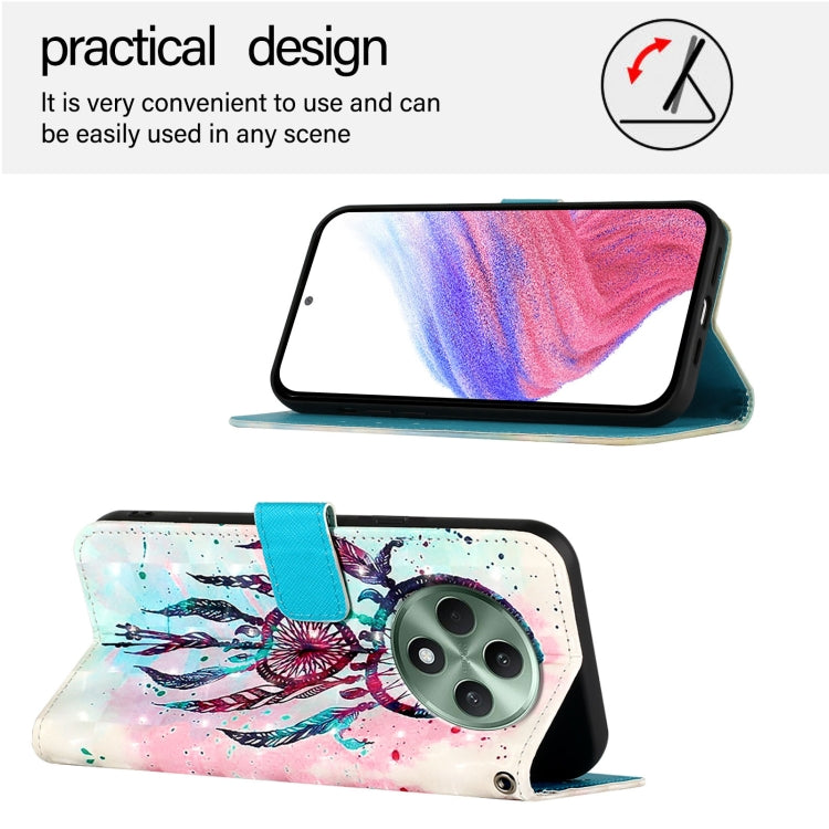 For OPPO Reno12 F Global 3D Painting Horizontal Flip Leather Phone Case