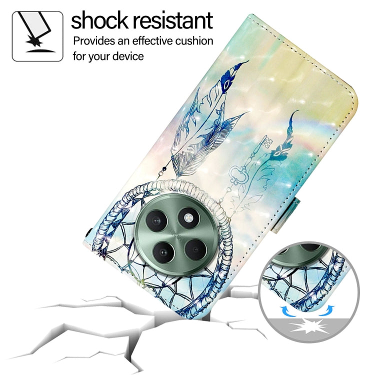 For OPPO Reno12 F Global 3D Painting Horizontal Flip Leather Phone Case
