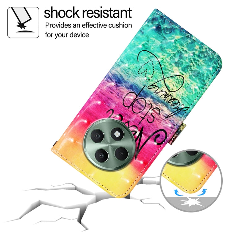 For OPPO Reno12 F Global 3D Painting Horizontal Flip Leather Phone Case
