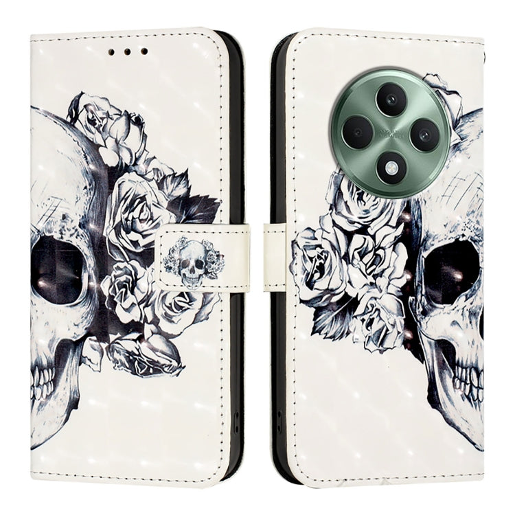 For OPPO Reno12 F Global 3D Painting Horizontal Flip Leather Phone Case