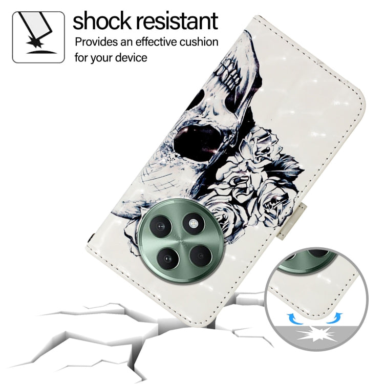 For OPPO Reno12 F Global 3D Painting Horizontal Flip Leather Phone Case