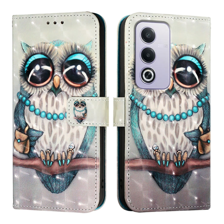 For OPPO A3 Pro 5G Global 3D Painting Horizontal Flip Leather Phone Case