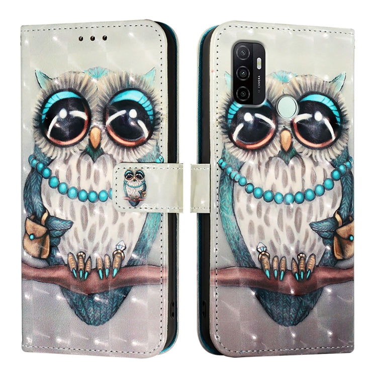 For OPPO A53s 4G / A33 2020 4G 3D Painting Horizontal Flip Leather Phone Case