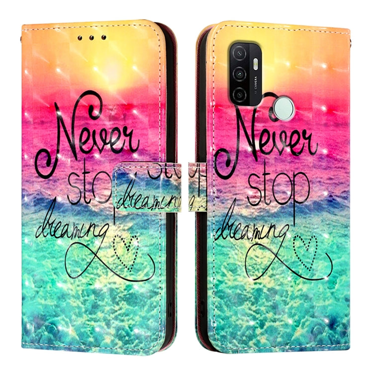 For OPPO A11s 4G 3D Painting Horizontal Flip Leather Phone Case