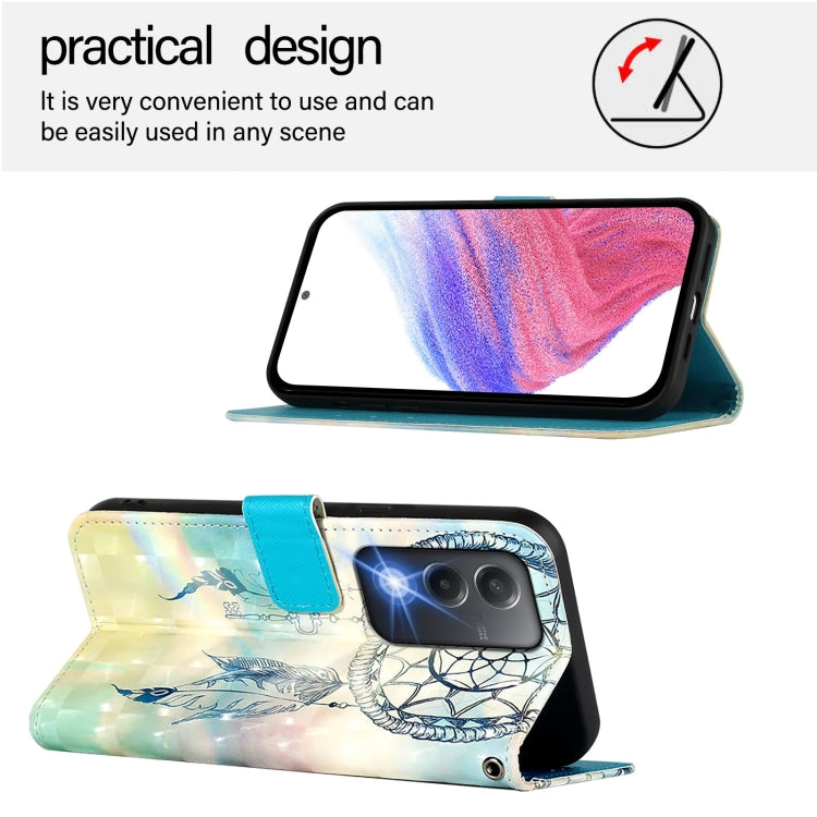 For OPPO A80 5G EU Version / K12x 5G Global 3D Painting Horizontal Flip Leather Phone Case