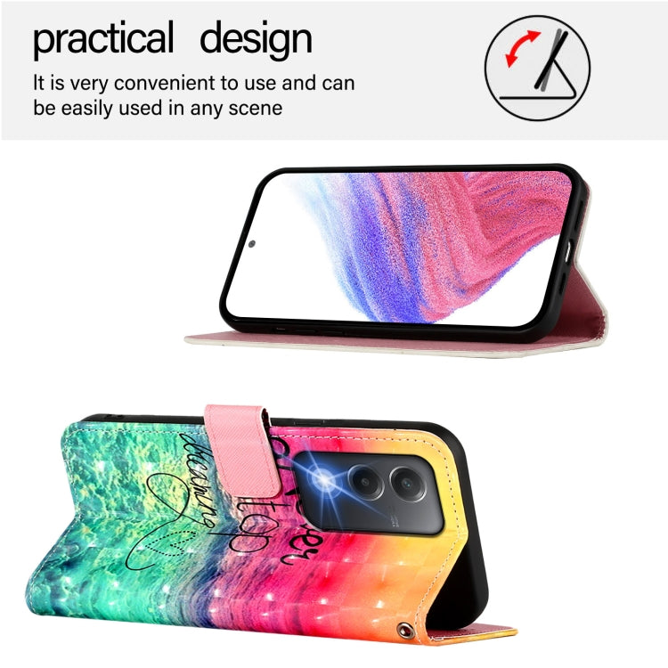 For OPPO A80 5G EU Version / K12x 5G Global 3D Painting Horizontal Flip Leather Phone Case