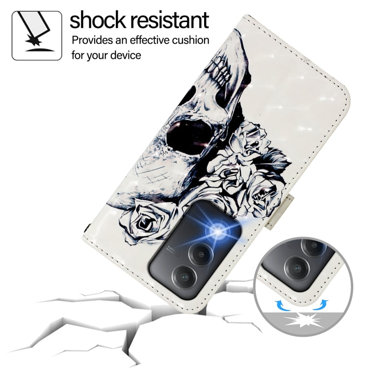 For OPPO A80 5G EU Version / K12x 5G Global 3D Painting Horizontal Flip Leather Phone Case