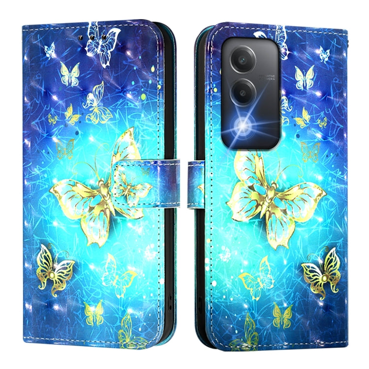 For OPPO A3 Pro 5G Global / A3 Pro 5G India 3D Painting Horizontal Flip Leather Phone Case