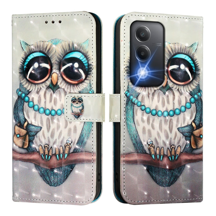 For OPPO A3 Pro 5G Global / A3 Pro 5G India 3D Painting Horizontal Flip Leather Phone Case