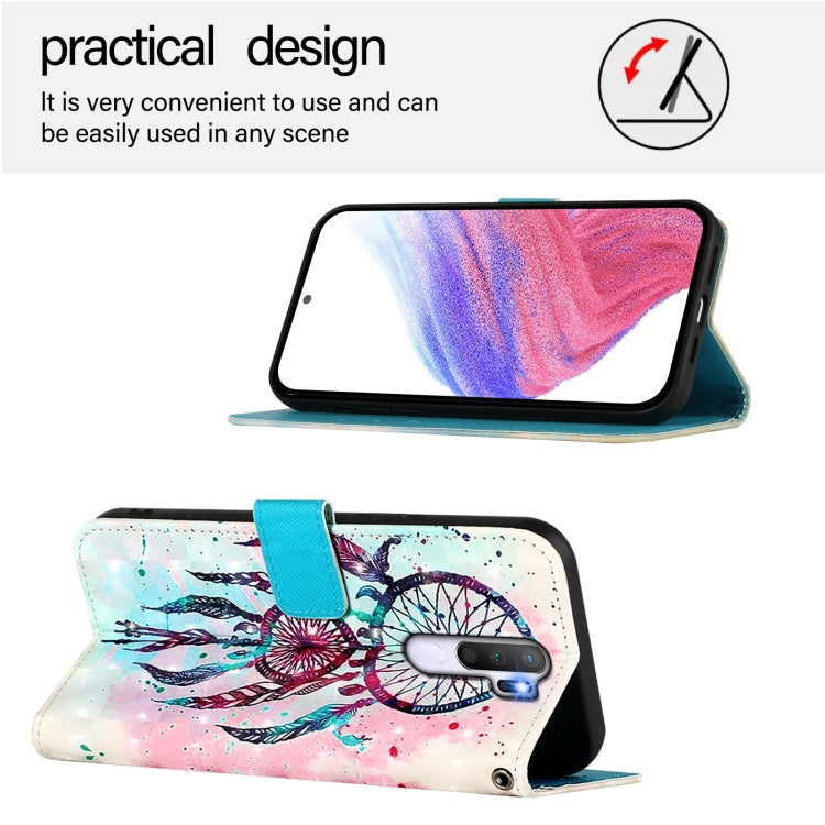For OPPO A9 2020 4G / A5 2020 4G 3D Painting Horizontal Flip Leather Phone Case