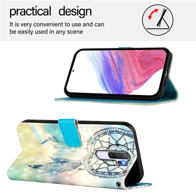 For OPPO A9 2020 4G / A5 2020 4G 3D Painting Horizontal Flip Leather Phone Case