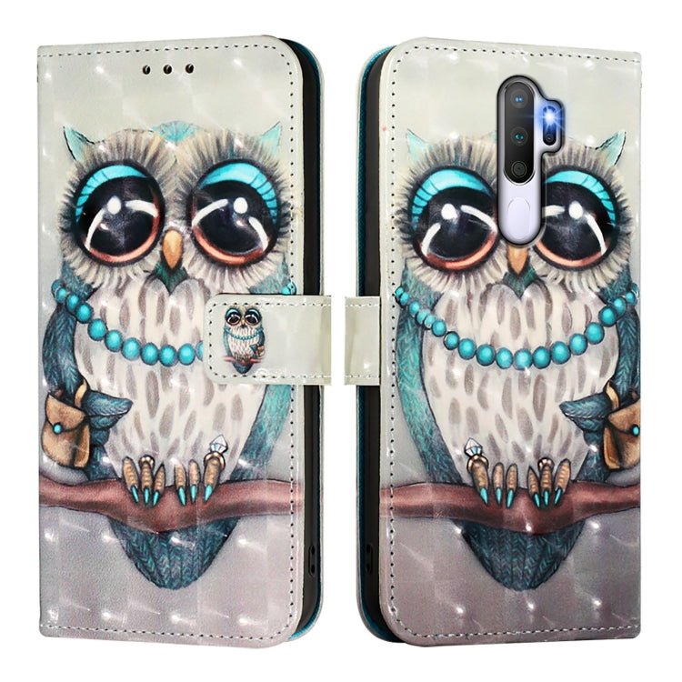 For OPPO A9 2020 4G / A5 2020 4G 3D Painting Horizontal Flip Leather Phone Case