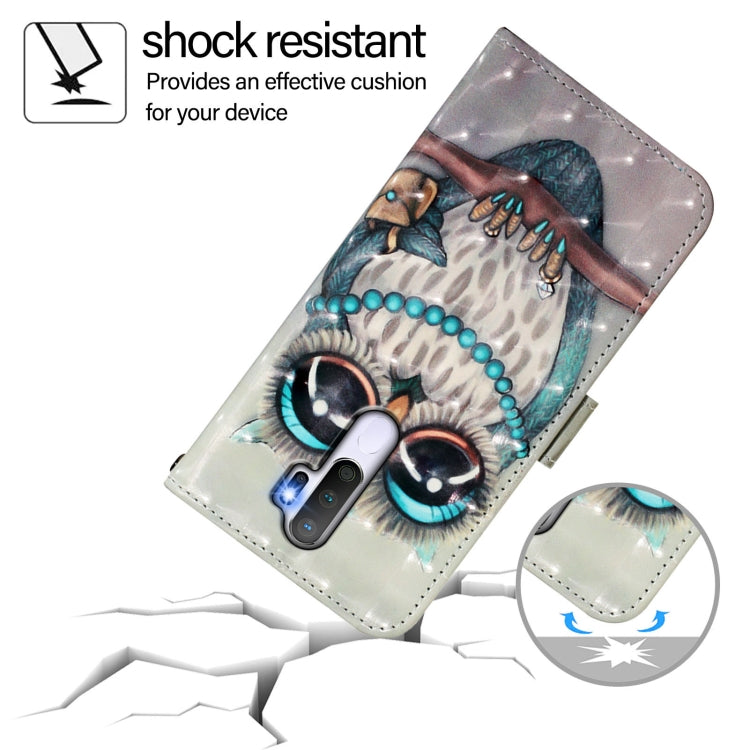 For OPPO A9 2020 4G / A5 2020 4G 3D Painting Horizontal Flip Leather Phone Case