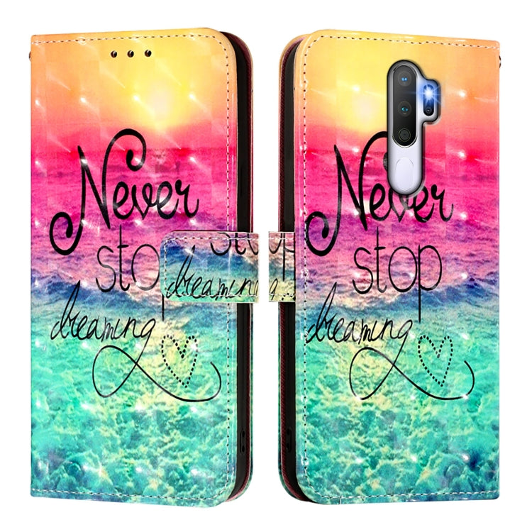 For OPPO A9 2020 4G / A5 2020 4G 3D Painting Horizontal Flip Leather Phone Case
