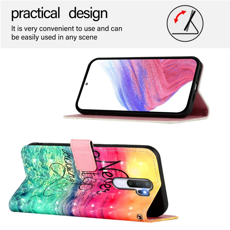 For OPPO A9 2020 4G / A5 2020 4G 3D Painting Horizontal Flip Leather Phone Case