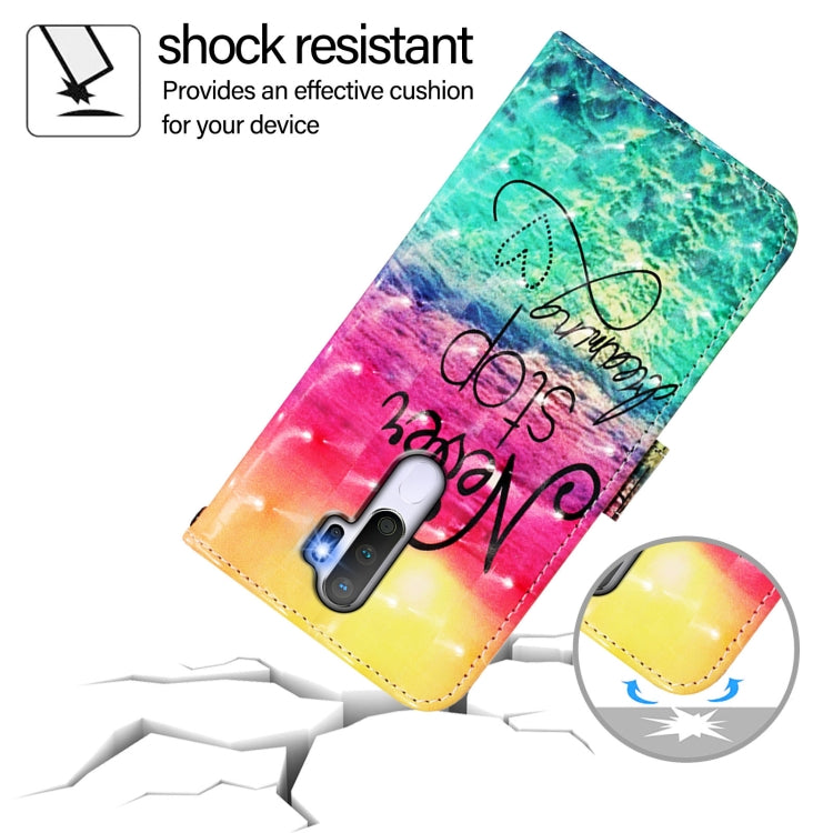 For OPPO A9 2020 4G / A5 2020 4G 3D Painting Horizontal Flip Leather Phone Case