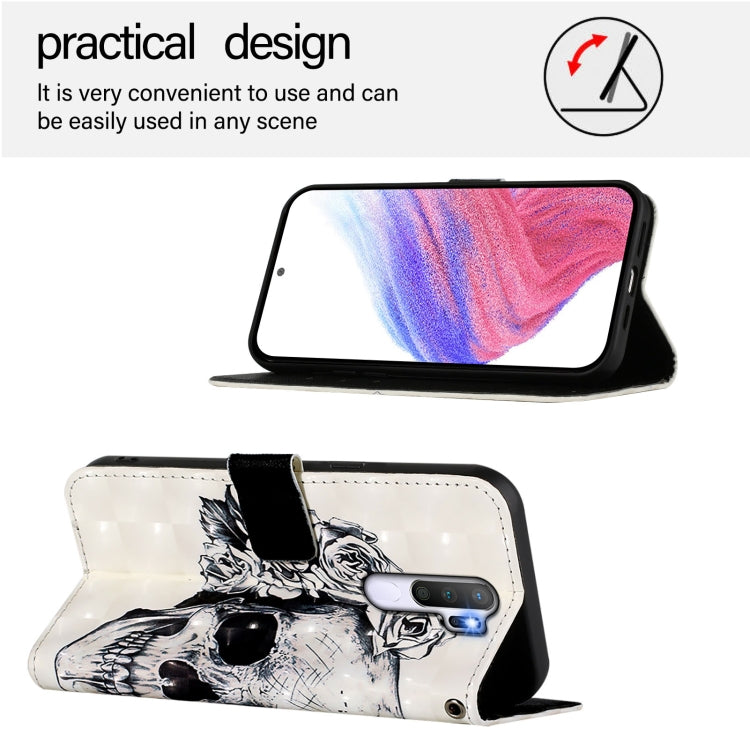 For OPPO A9 2020 4G / A5 2020 4G 3D Painting Horizontal Flip Leather Phone Case