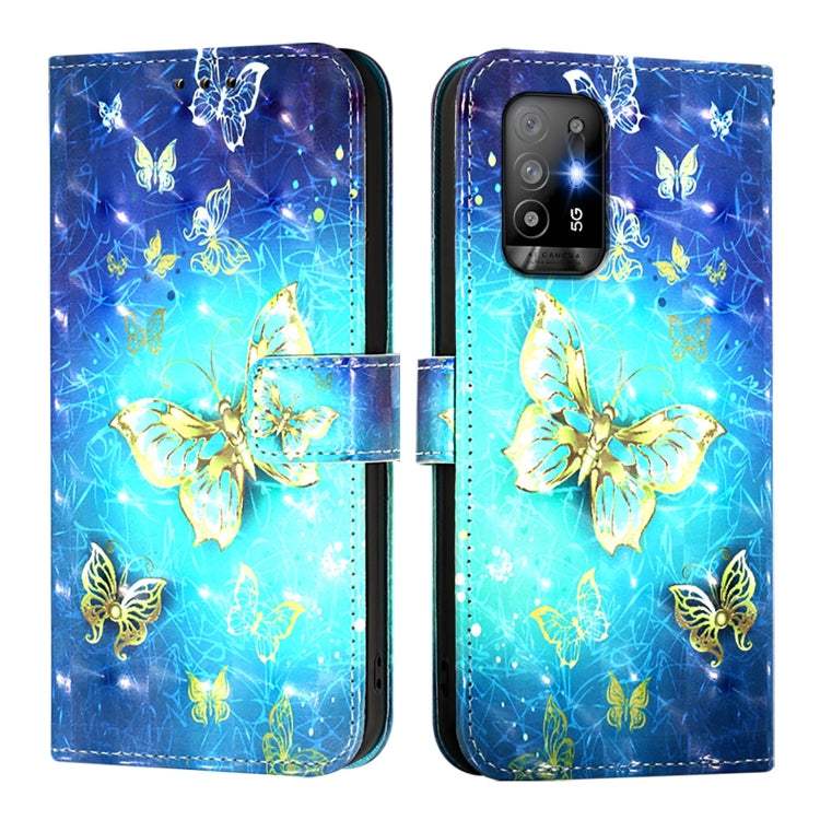 For OPPO A94 5G Global 3D Painting Horizontal Flip Leather Phone Case