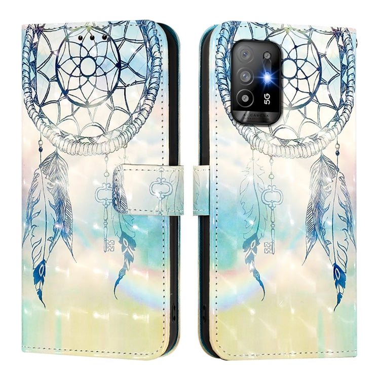 For OPPO A94 5G Global 3D Painting Horizontal Flip Leather Phone Case