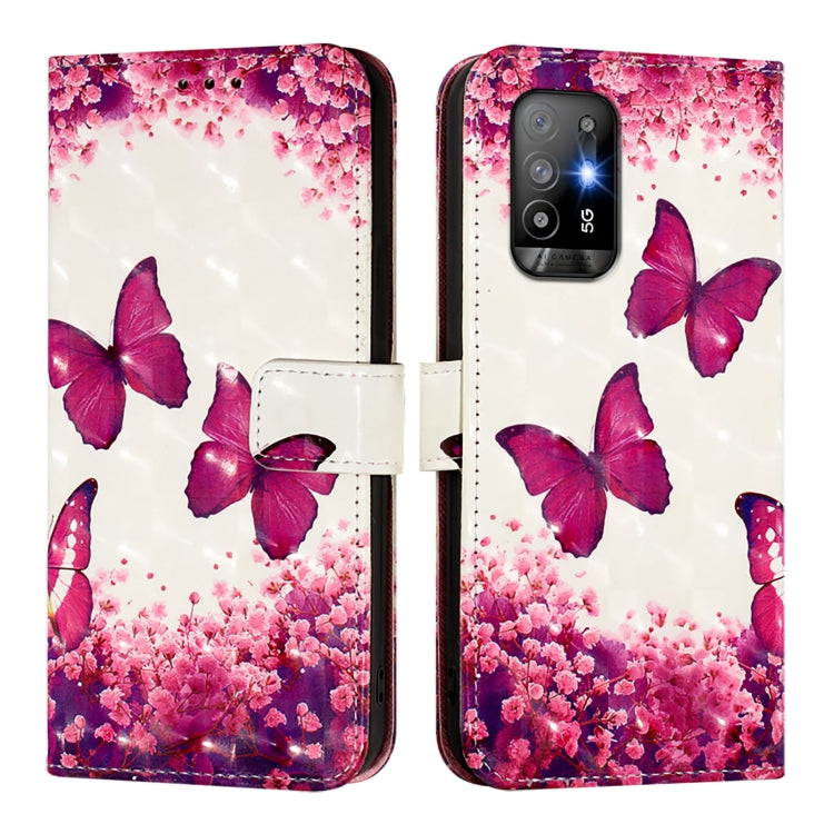 For OPPO A94 5G Global 3D Painting Horizontal Flip Leather Phone Case