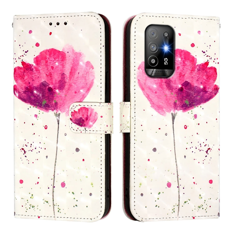 For OPPO A94 5G Global 3D Painting Horizontal Flip Leather Phone Case