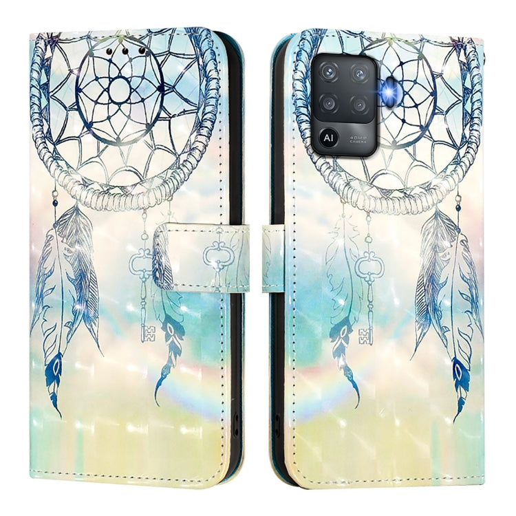For OPPO F19 Pro / Reno5 F 3D Painting Horizontal Flip Leather Phone Case