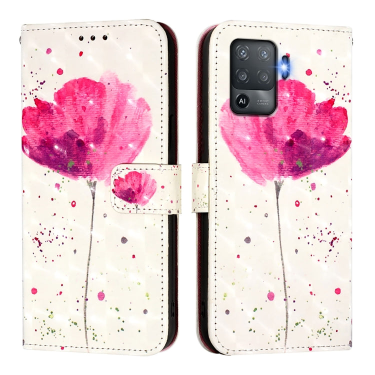 For OPPO F19 Pro / Reno5 F 3D Painting Horizontal Flip Leather Phone Case