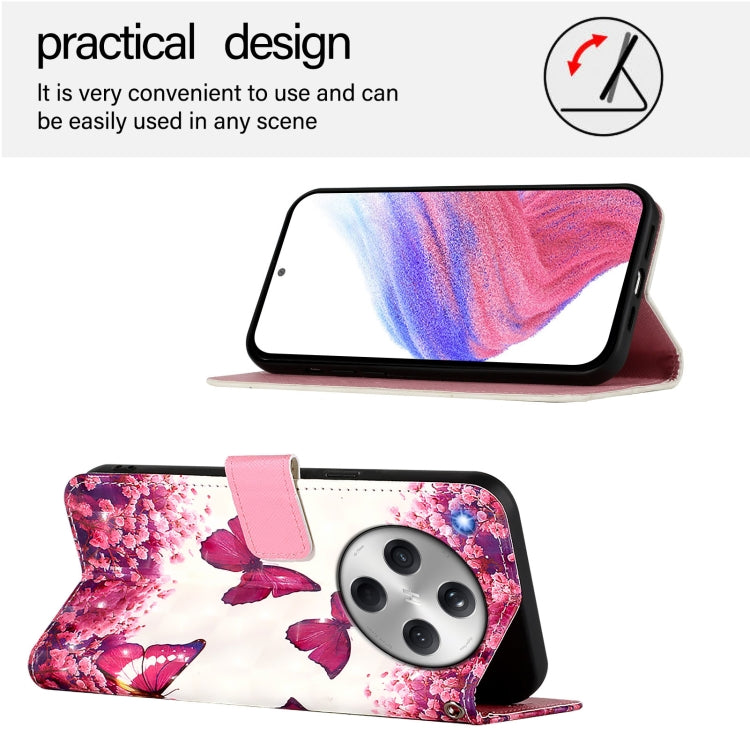 For OPPO Find X8 3D Painting Horizontal Flip Leather Phone Case