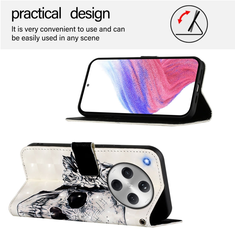For OPPO Find X8 3D Painting Horizontal Flip Leather Phone Case