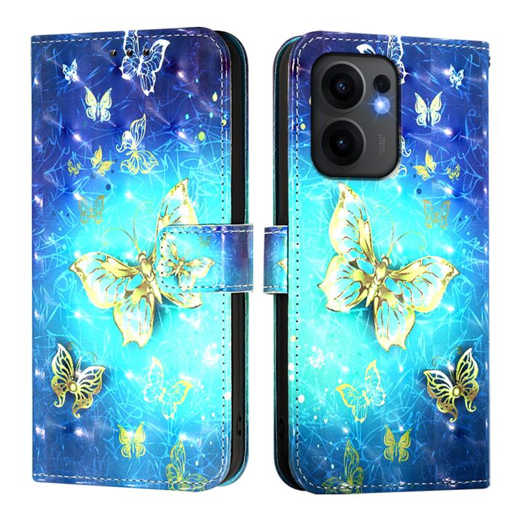 For OPPO Reno13 F 5G Global 3D Painting Horizontal Flip Leather Phone Case