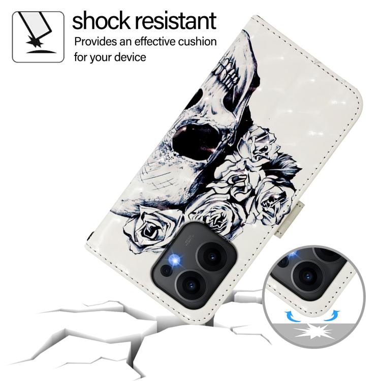 For OPPO Reno13 F 5G Global 3D Painting Horizontal Flip Leather Phone Case