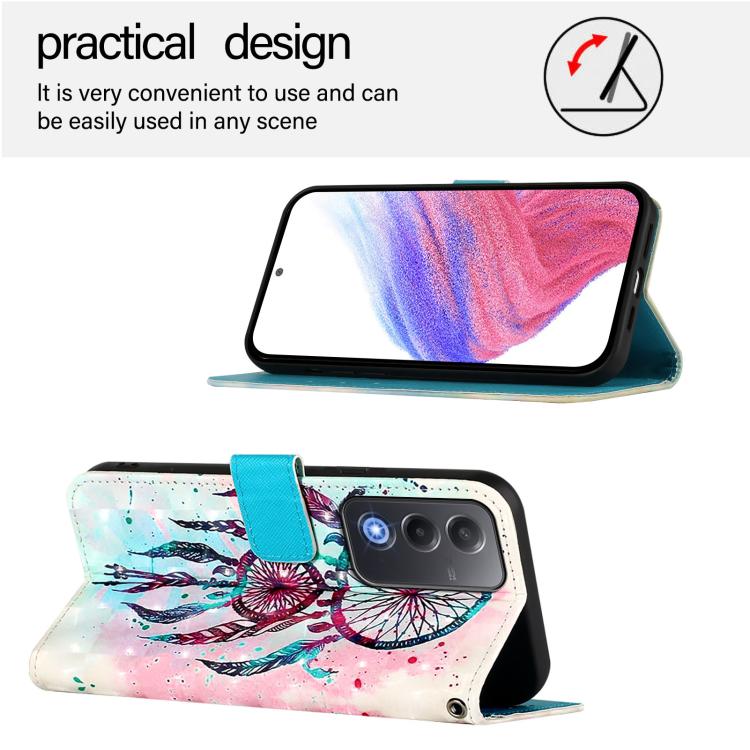 For OPPO A5 5G Global 3D Painting Horizontal Flip Leather Phone Case