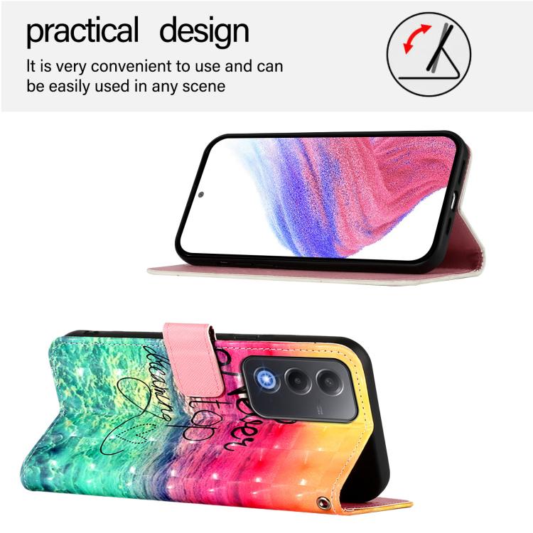 For OPPO A5 5G Global 3D Painting Horizontal Flip Leather Phone Case
