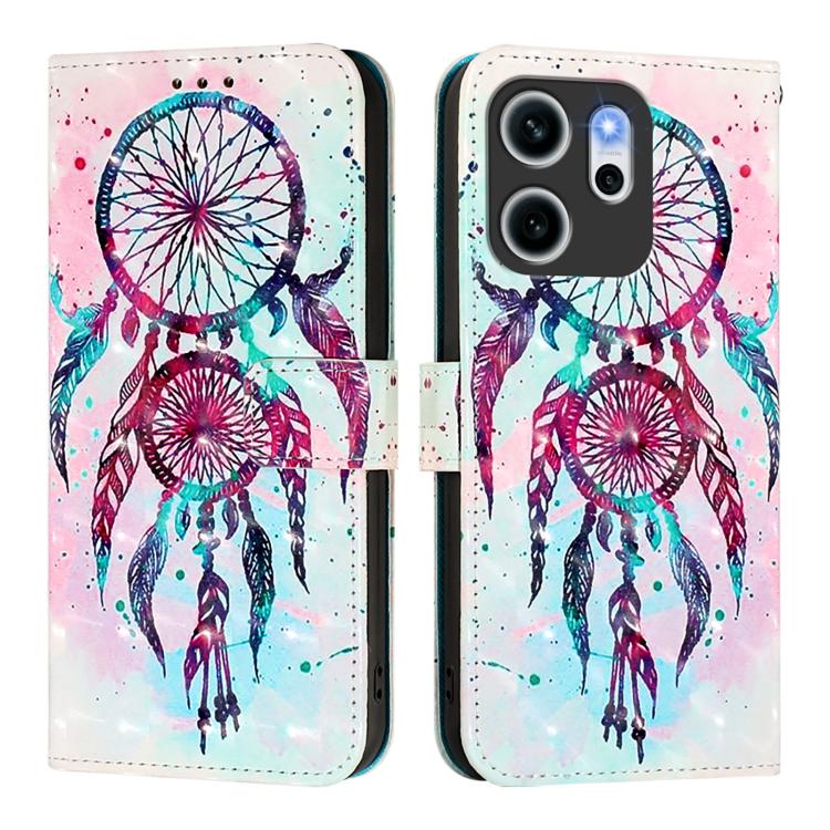 For OPPO Reno14 F 5G 3D Painting Horizontal Flip Leather Phone Case