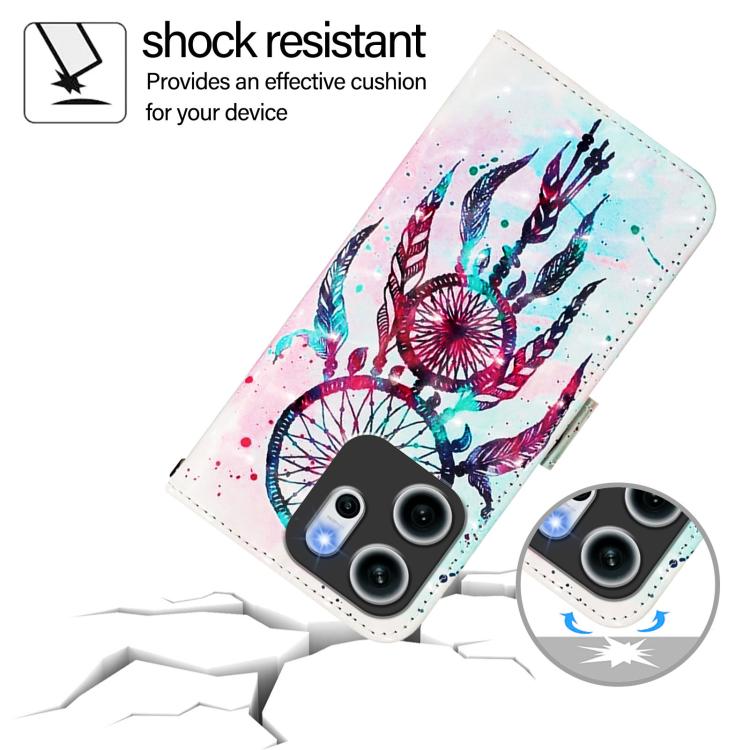 For OPPO Reno14 F 5G 3D Painting Horizontal Flip Leather Phone Case
