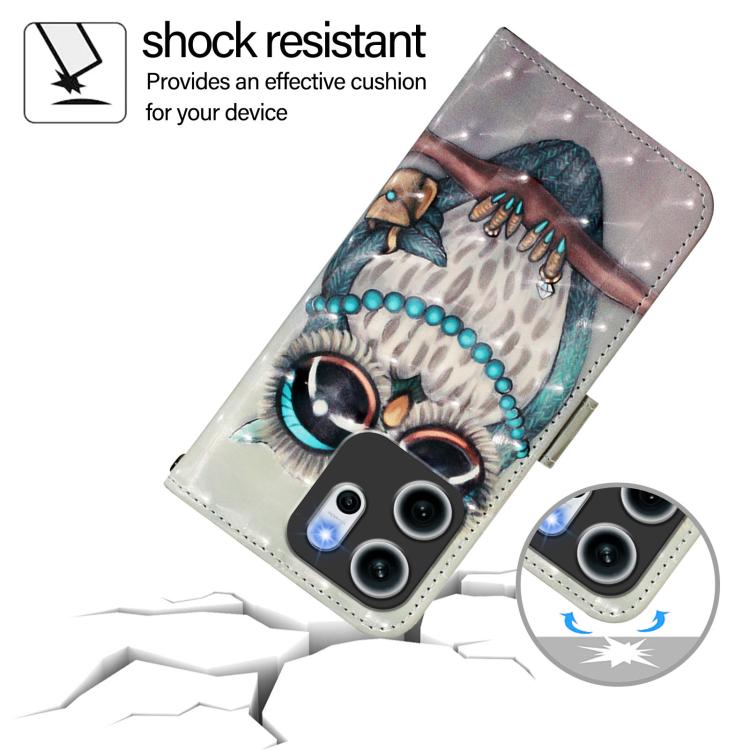 For OPPO Reno14 F 5G 3D Painting Horizontal Flip Leather Phone Case