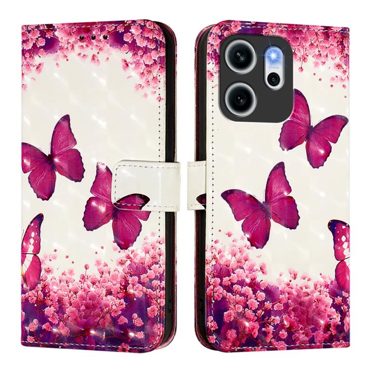 For OPPO Reno14 F 5G 3D Painting Horizontal Flip Leather Phone Case