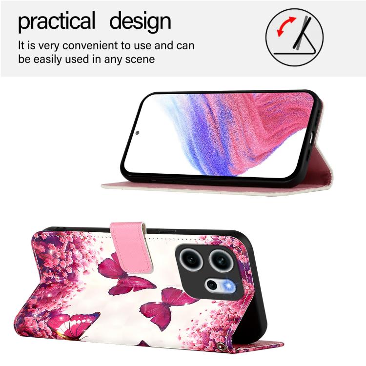 For OPPO Reno14 F 5G 3D Painting Horizontal Flip Leather Phone Case