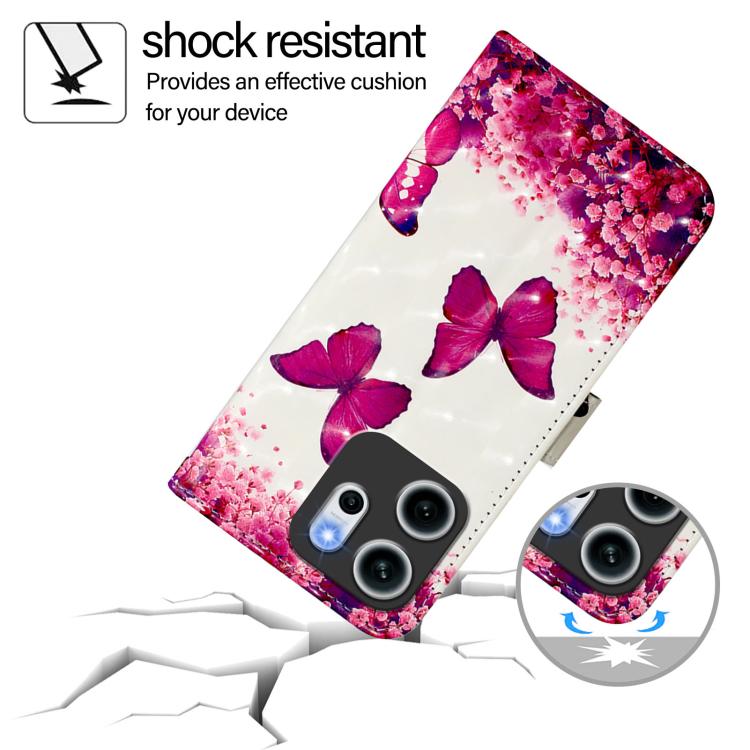 For OPPO Reno14 F 5G 3D Painting Horizontal Flip Leather Phone Case