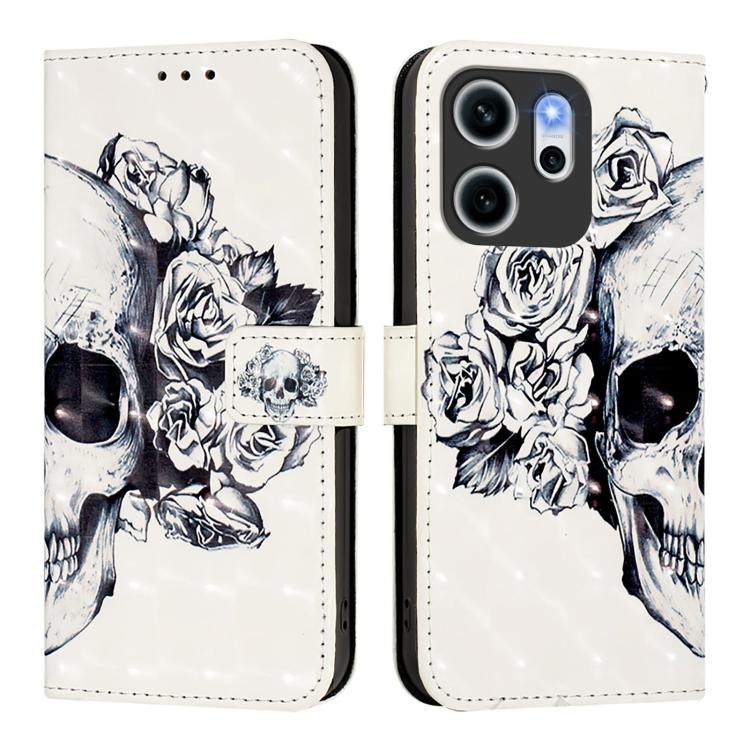 For OPPO Reno14 F 5G 3D Painting Horizontal Flip Leather Phone Case