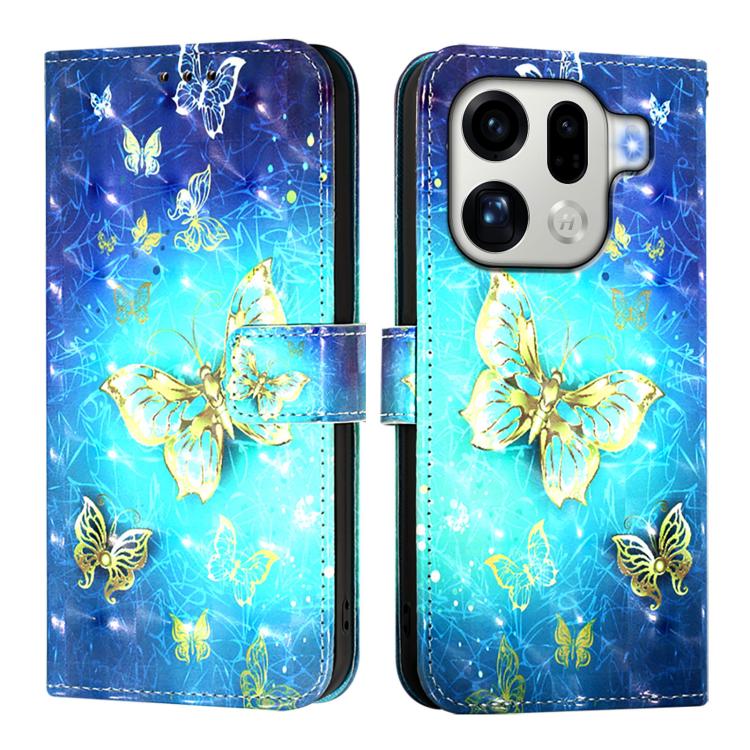 For OPPO Find X9 Pro 3D Painting Horizontal Flip Leather Phone Case